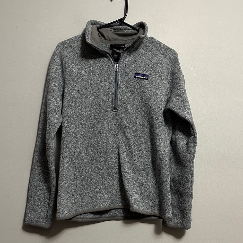 Patagonia Grey Women's Better Sweater 1/4-Zip Fleece Medium - Picture 1 of 5